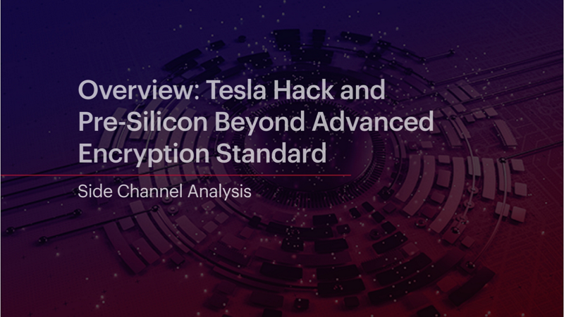 Side Channel Analysis Overview Part 1